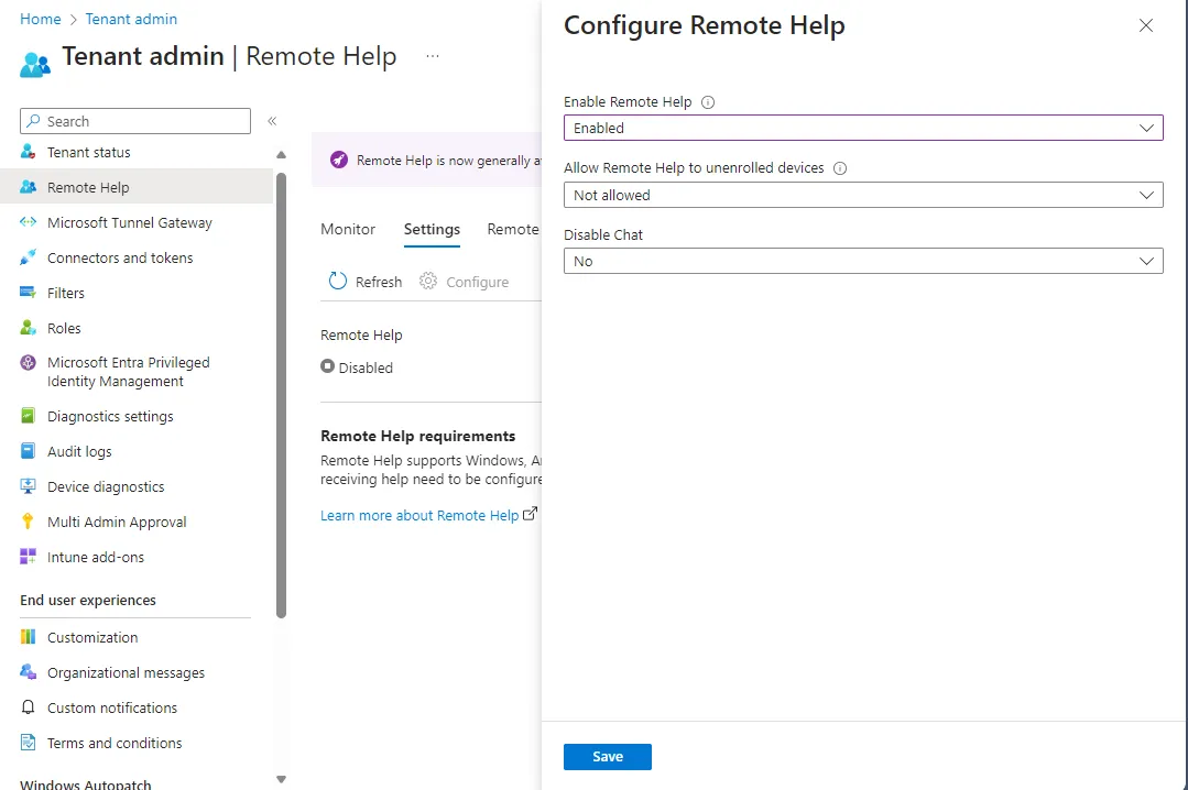 Microsoft Intune Remote Help | M365simple